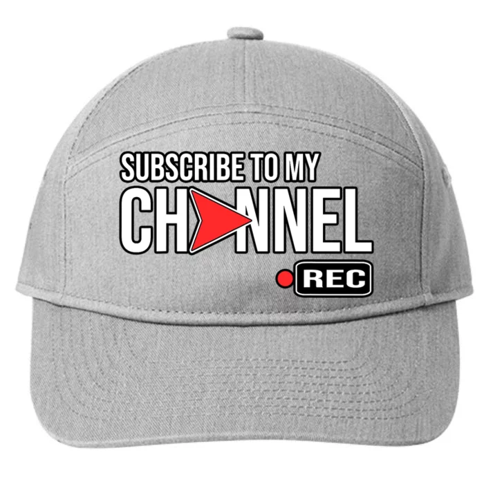 Social Media | Subscribe To My Channel | Influencer 7-Panel Snapback Hat