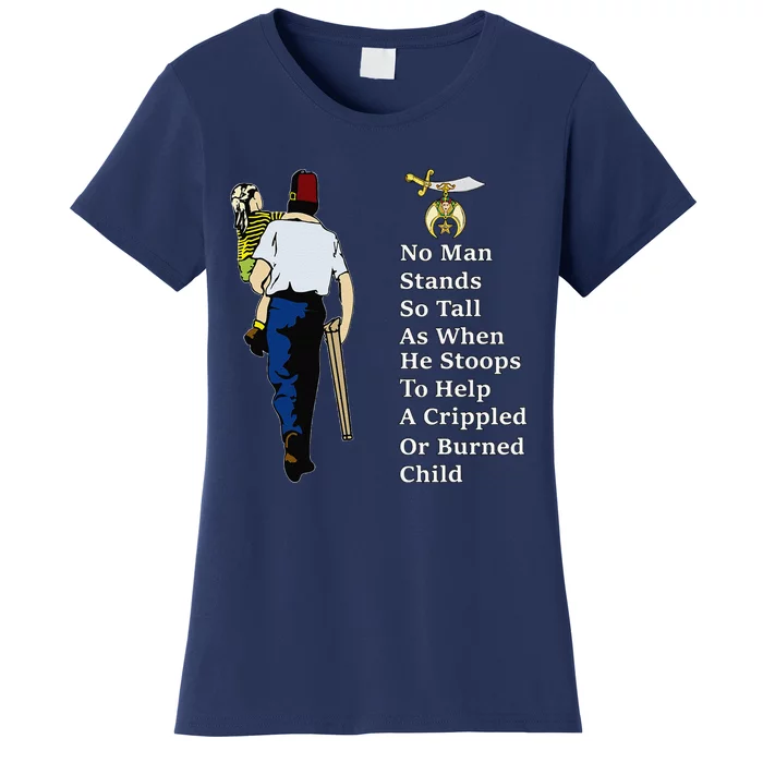 Shriner Man Stand So Tall With Children Father's Day Gift Women's T-Shirt