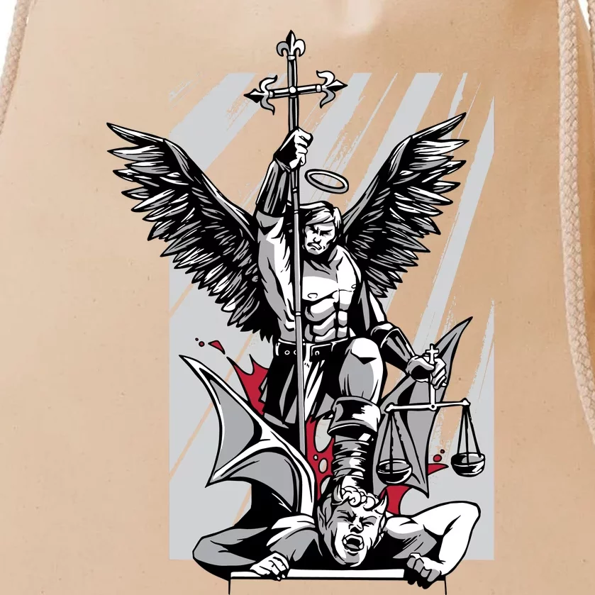 Saint Michael Drawstring Bag