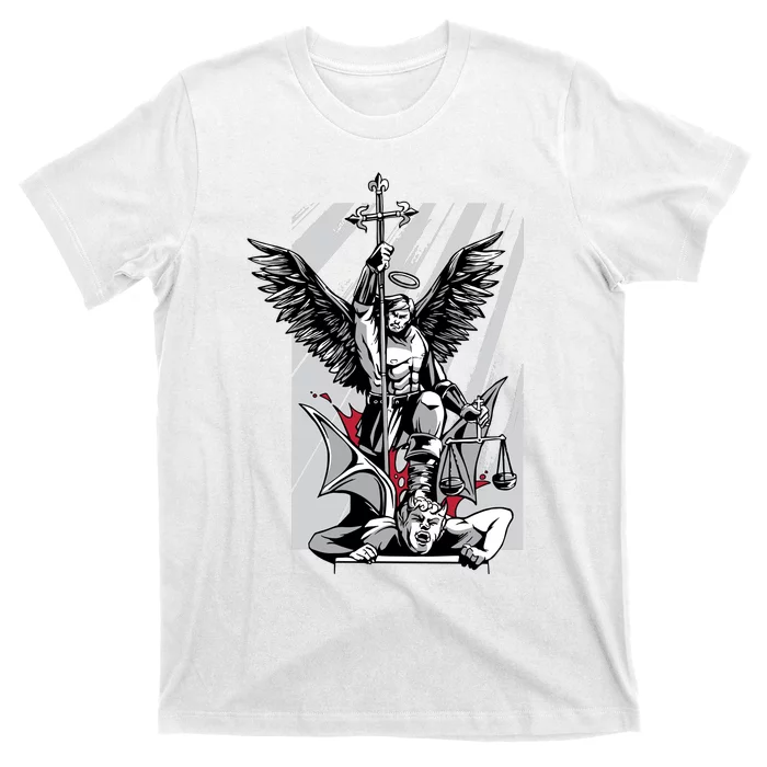 TeeShirtPalace | Saint Michael T-Shirt