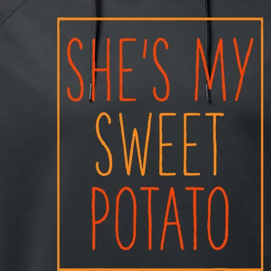 SheS My Sweet Potato Thanksgiving Matching Performance Fleece Hoodie