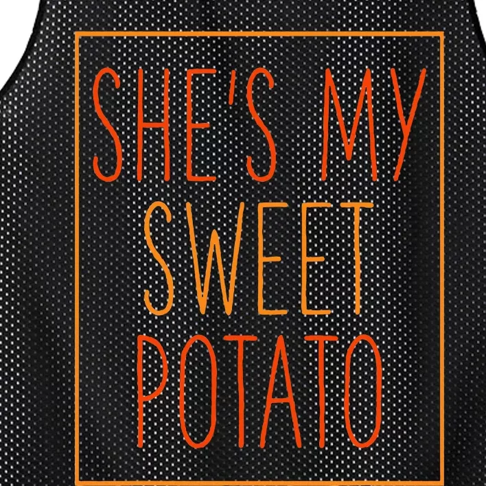 SheS My Sweet Potato Thanksgiving Matching Mesh Reversible Basketball Jersey Tank