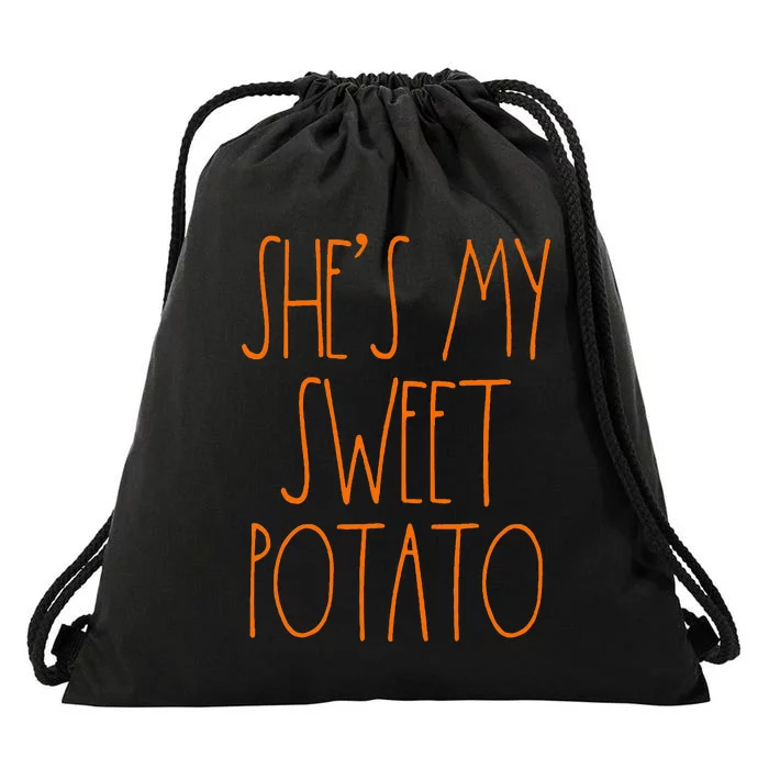 Shes My Sweet Potato I Yam Set Thanksgiving Couple Drawstring Bag