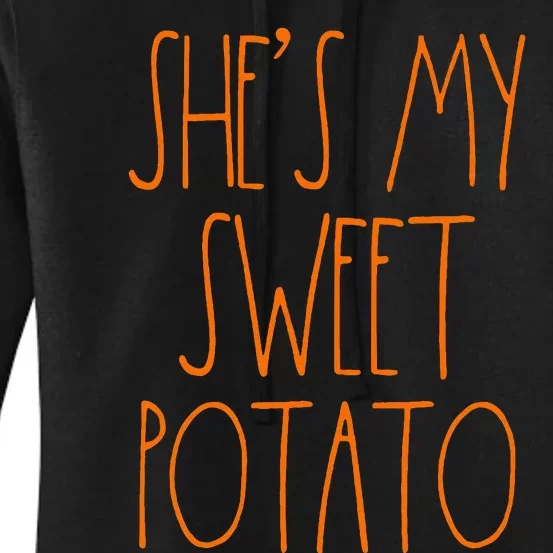 Shes My Sweet Potato I Yam Set Thanksgiving Couple Women's Pullover Hoodie