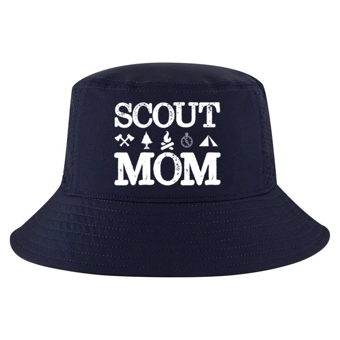 Scout Mom Scouting Troop Supporter Camping Scouting Mom Great Gift Cool Comfort Performance Bucket Hat