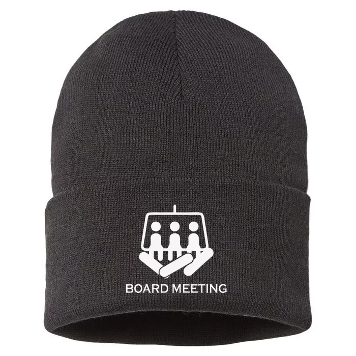 Snowboard Meeting Snowboarding Vacation Skiing Sustainable Knit Beanie