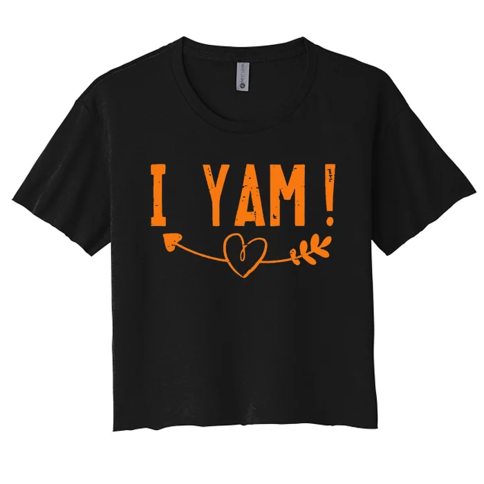 SheS My Sweet Potato I Yam Set Women's Crop Top Tee