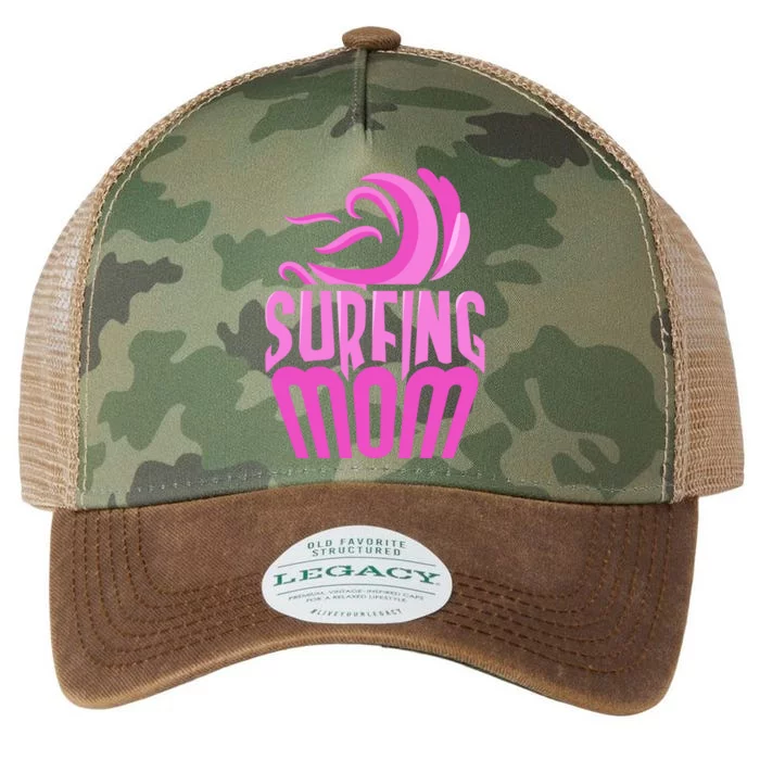 Surfing Mom Surf Surfer Surfboard Sayings Mother Mommy Mama Cute Gift Legacy Tie Dye Trucker Hat