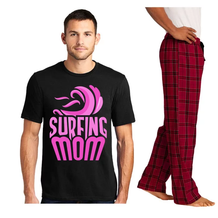 Surfing Mom Surf Surfer Surfboard Sayings Mother Mommy Mama Cute Gift Pajama Set