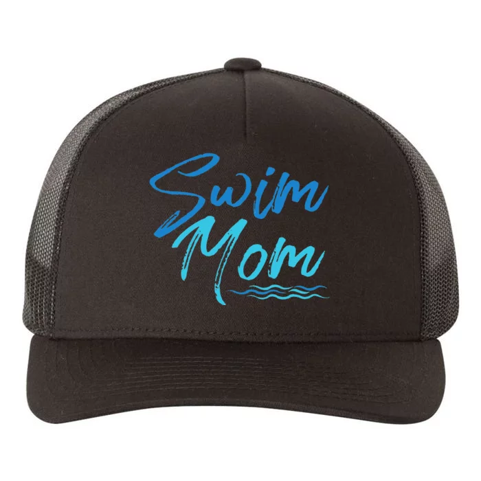 Swim Mom Swimming gift for mother's day Yupoong Adult 5-Panel Trucker Hat