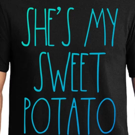 Shes My Sweet Potato I Yam Set Thanksgiving Couple Gift Pajama Set