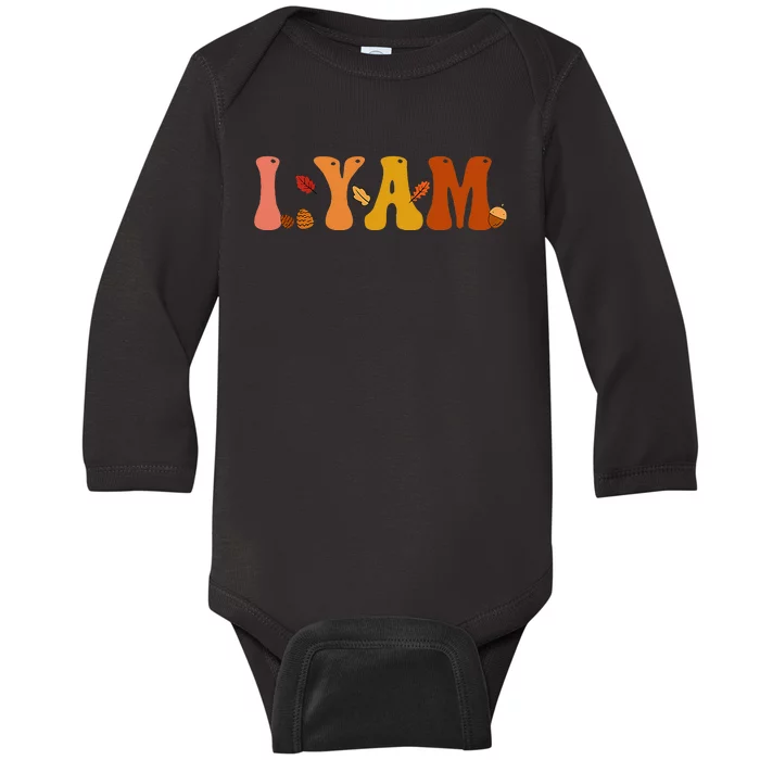 SheS My Sweet Potato I Yam Thanksgiving Matching Couple Set Baby Long Sleeve Bodysuit