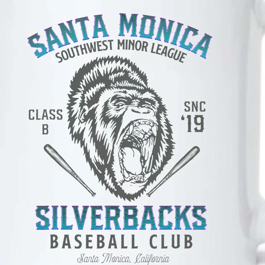 Santa Monica Silverbacks Minor League Retro Baseball Team Black Color Changing Mug