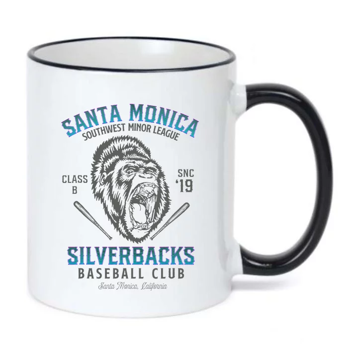 Santa Monica Silverbacks Minor League Retro Baseball Team Black Color Changing Mug