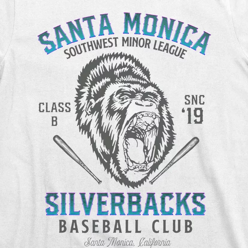 Santa Monica Silverbacks Minor League Retro Baseball Team T-Shirt