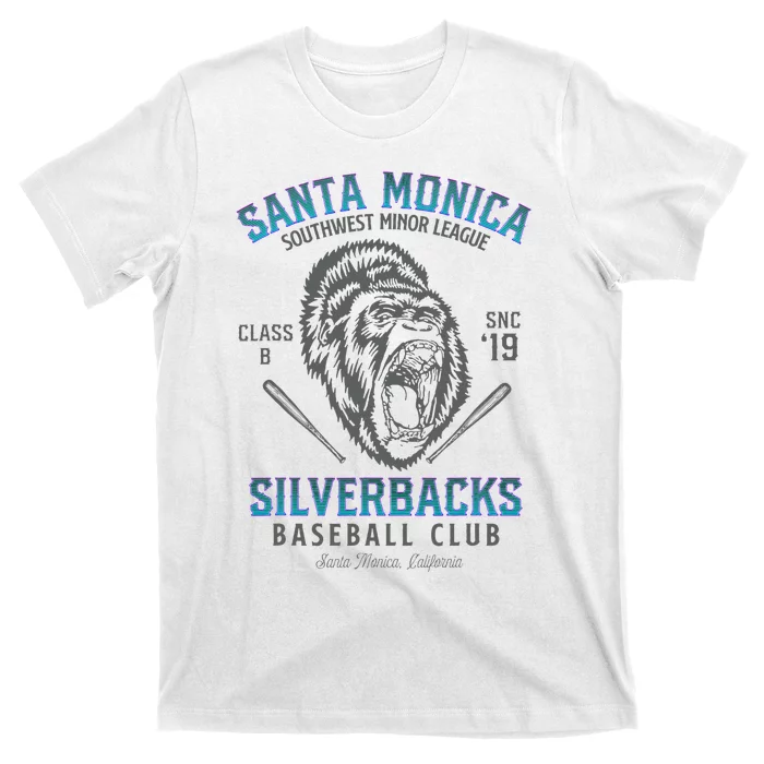 Santa Monica Silverbacks Minor League Retro Baseball Team T-Shirt