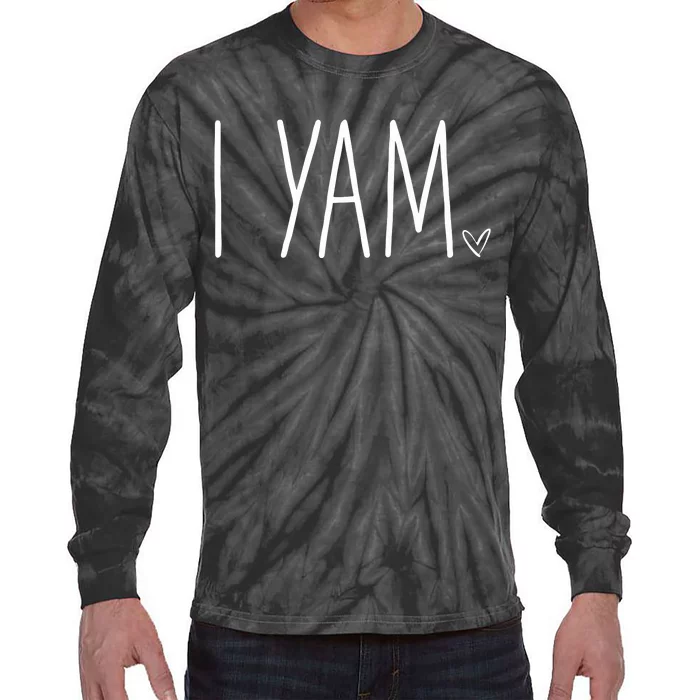 Shes My Sweet Potato Thanksgiving I Yam Tie-Dye Long Sleeve Shirt