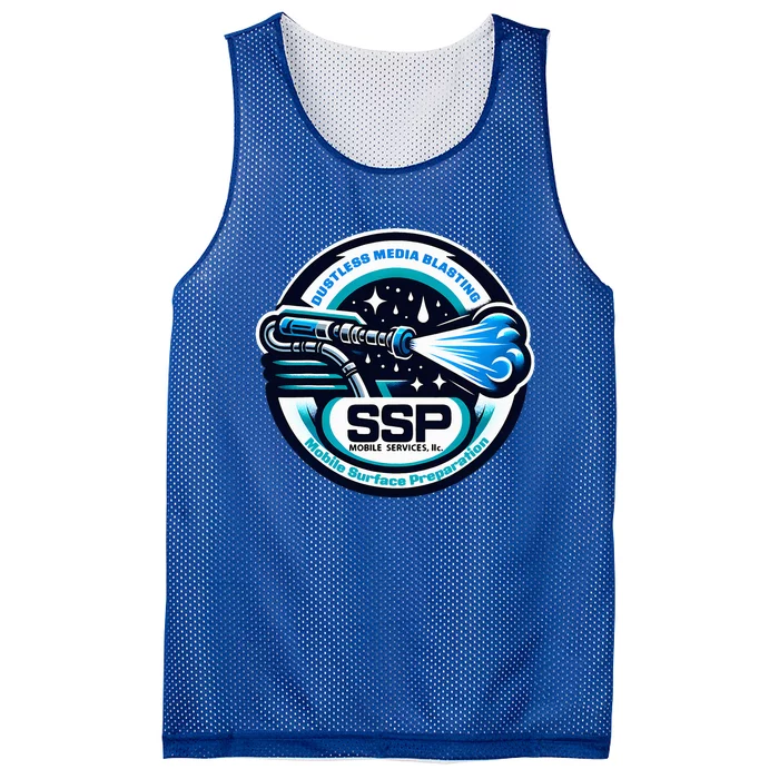 Ssp Mobile Services Dustless Blasting Surface Preparation Mesh Reversible Basketball Jersey Tank