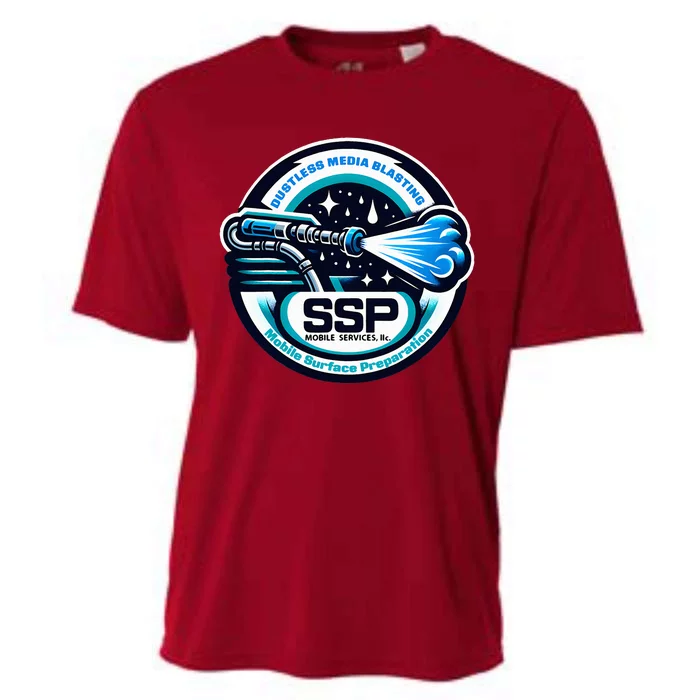 Ssp Mobile Services Dustless Blasting Surface Preparation Cooling Performance Crew T-Shirt