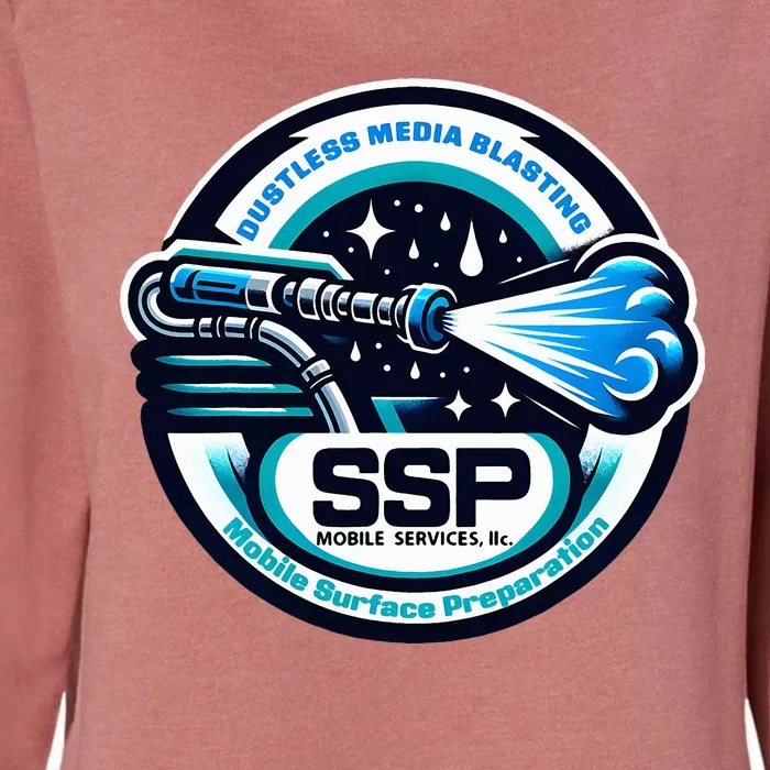 Ssp Mobile Services Dustless Blasting Surface Preparation Womens California Wash Sweatshirt