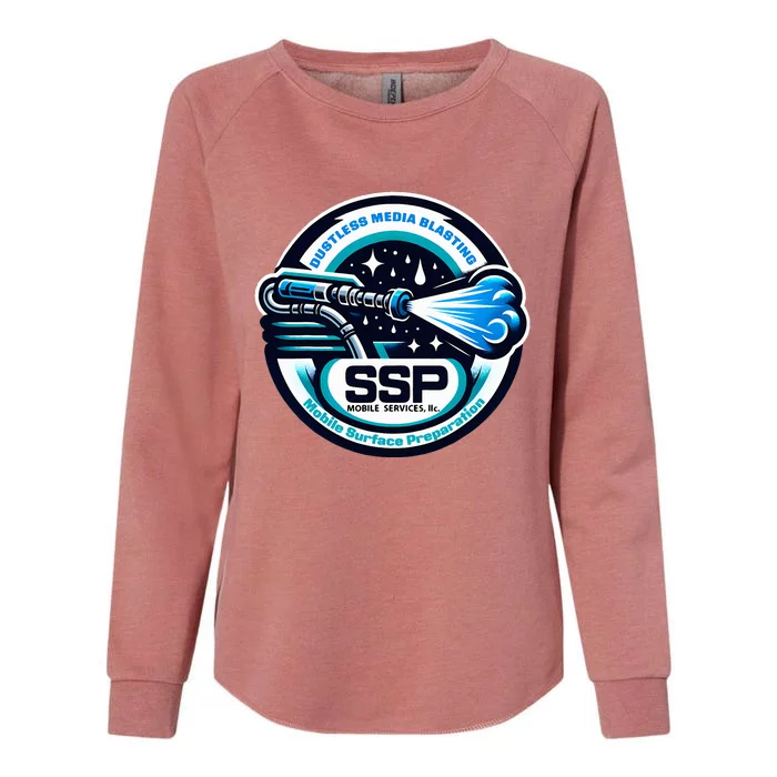 Ssp Mobile Services Dustless Blasting Surface Preparation Womens California Wash Sweatshirt