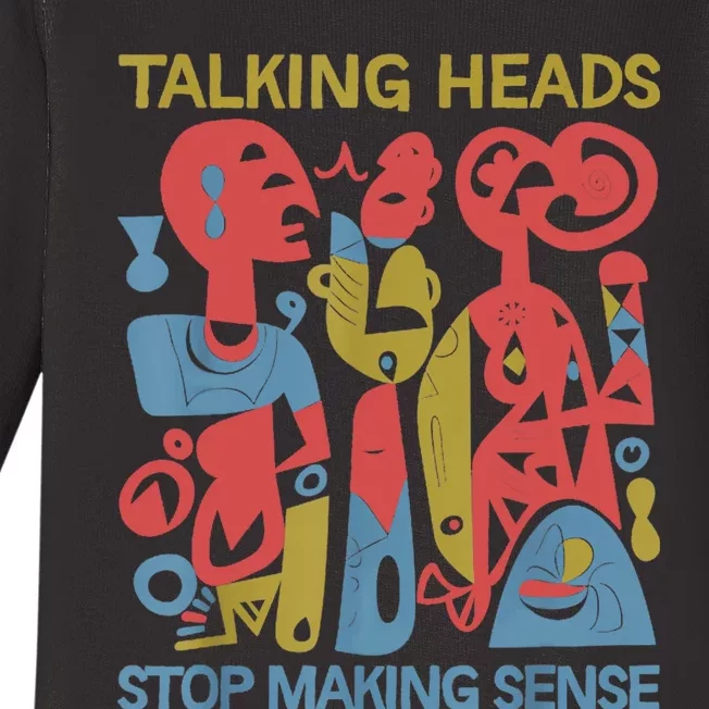 Stop Making Sensee Talking Heads Retro Funny Design Baby Long Sleeve Bodysuit