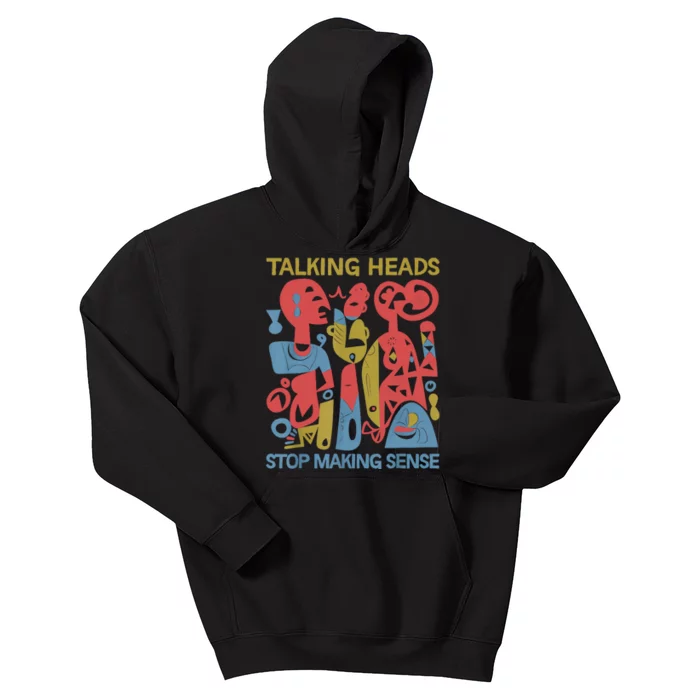 Stop Making Sensee Talking Heads Retro Funny Design Kids Hoodie