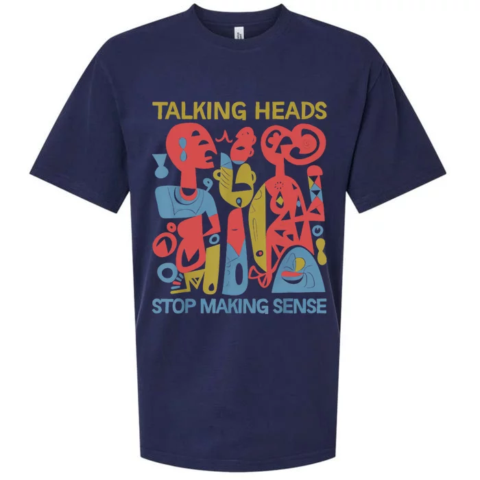 Stop Making Sensee Talking Heads Retro Funny Design Sueded Cloud Jersey T-Shirt