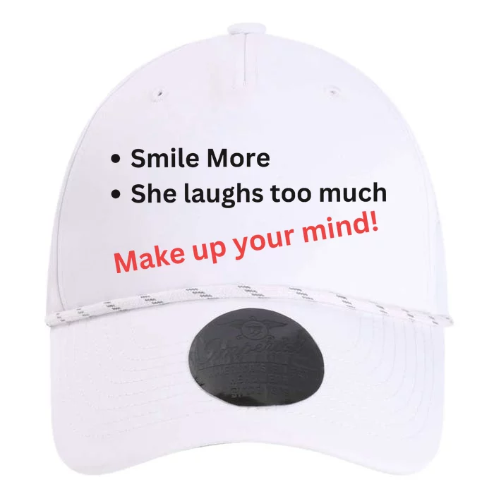 Smile More She Laughs Too Much Make Up Your Mind Kamala Harris 2024 Performance The Dyno Cap