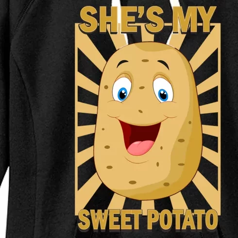 Shes My Sweet Potato Thanksgiving Funny Matching Couples Gift Women's Fleece Hoodie