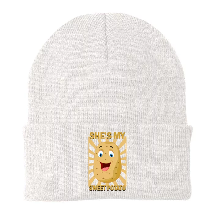 Shes My Sweet Potato Thanksgiving Funny Matching Couples Gift Knit Cap Winter Beanie