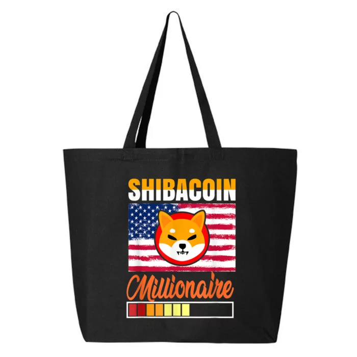 Shibacoin Miner Shiba Inu Coin Dog Lover Cryptocurrency 25L Jumbo Tote