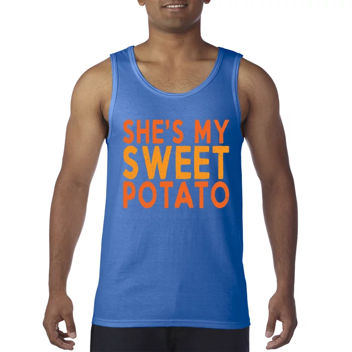 Shes My Sweet Potato I Yam Matching Couple Fall Thanksgiving Funny Gift Tank Top