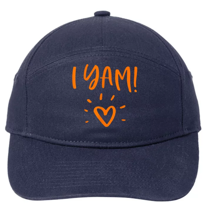 She's My Sweet Potato I Yam Set Couples Thanksgiving 7-Panel Snapback Hat