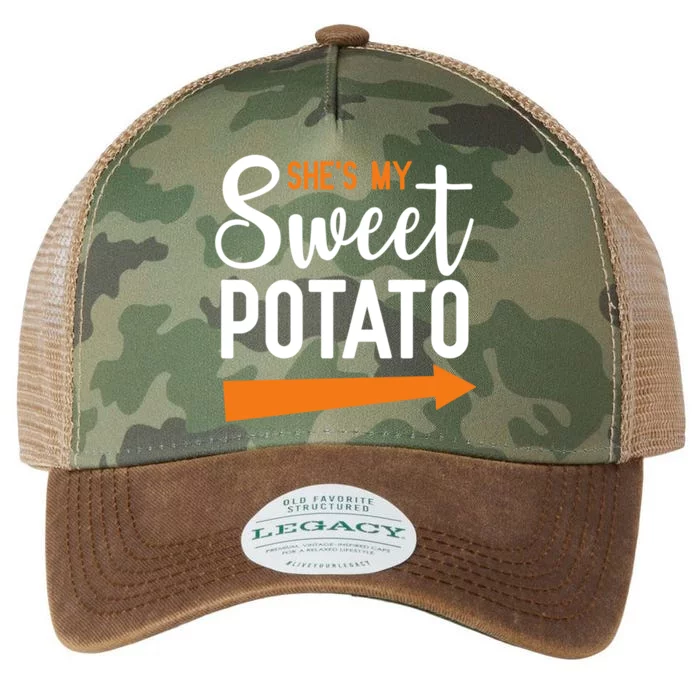 Shes My Sweet Potato Yam Couple Halloween Gift Legacy Tie Dye Trucker Hat