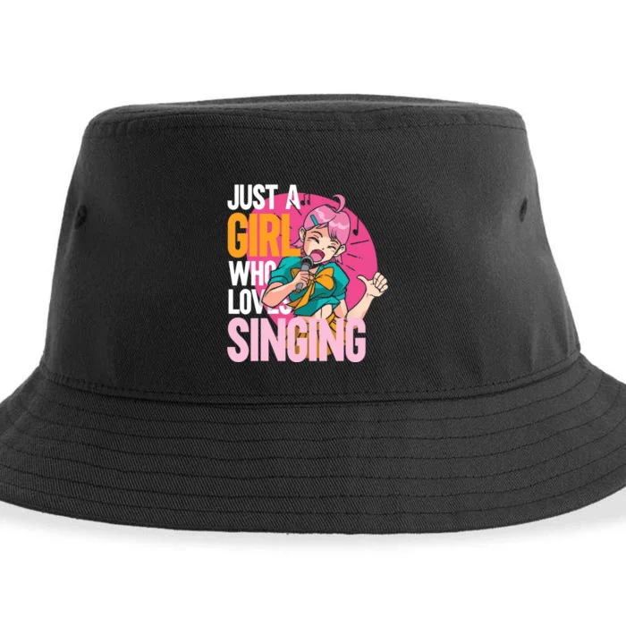 Singing | Musician Singer | Just A Girl Who Loves Singing Sustainable Bucket Hat