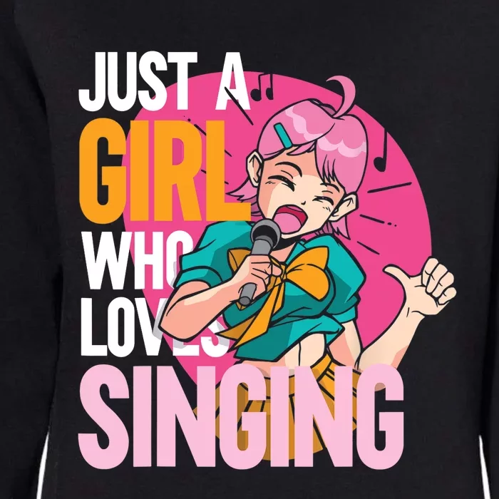 Singing | Musician Singer | Just A Girl Who Loves Singing Womens California Wash Sweatshirt