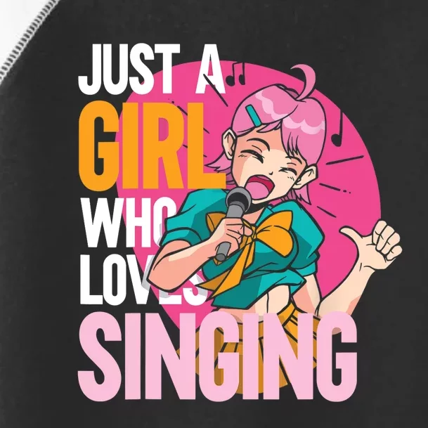 Singing | Musician Singer | Just A Girl Who Loves Singing Toddler Fine Jersey T-Shirt