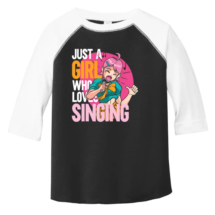 Singing | Musician Singer | Just A Girl Who Loves Singing Toddler Fine Jersey T-Shirt