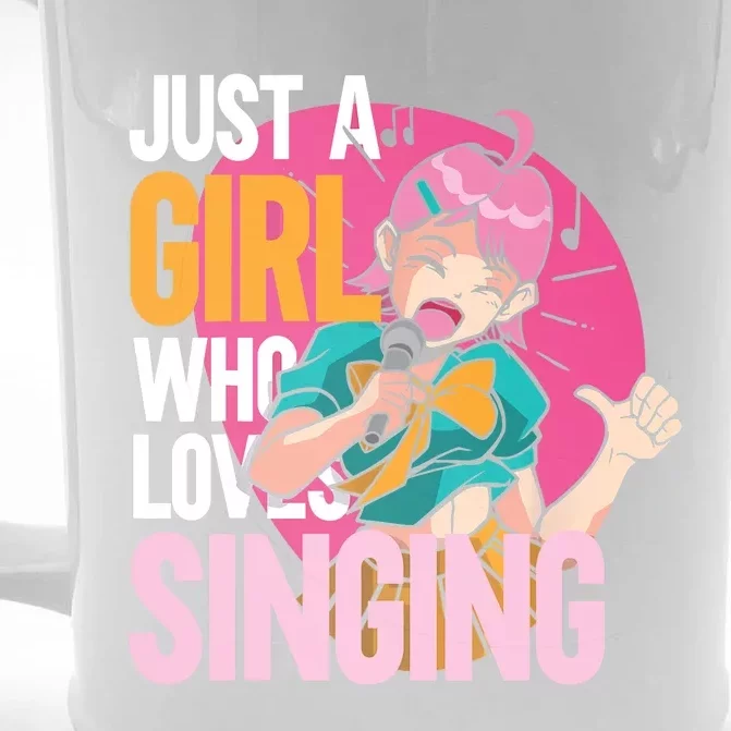 Singing | Musician Singer | Just A Girl Who Loves Singing Front & Back Beer Stein