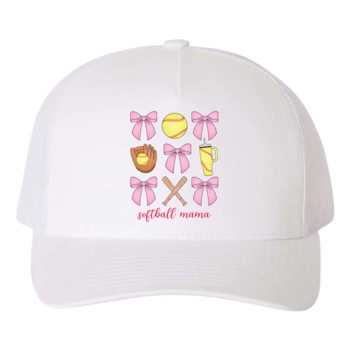 Softball Mama Sport Mom Yupoong Adult 5-Panel Trucker Hat