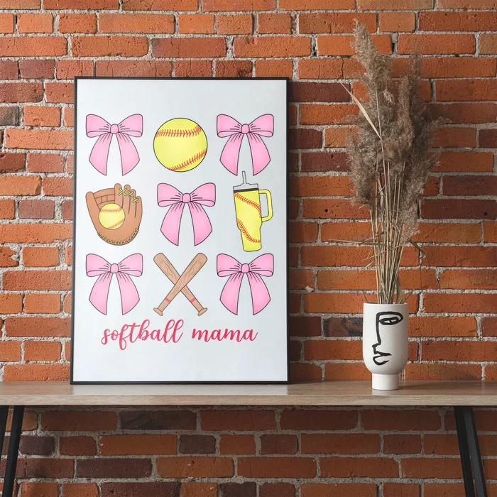 Softball Mama Sport Mom Poster