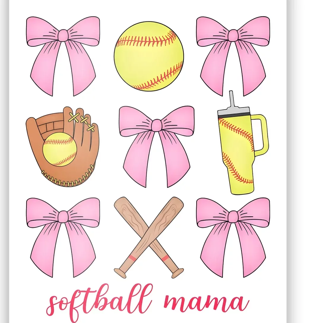 Softball Mama Sport Mom Poster