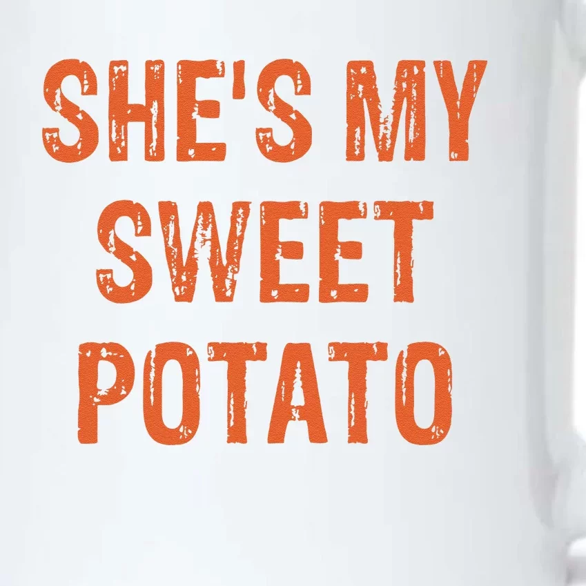 SheS My Sweet Potato I Yam Funny Set Couples Thanksgiving Gift Black Color Changing Mug