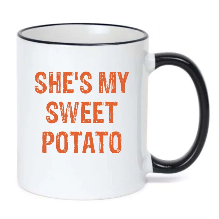 SheS My Sweet Potato I Yam Funny Set Couples Thanksgiving Gift Black Color Changing Mug