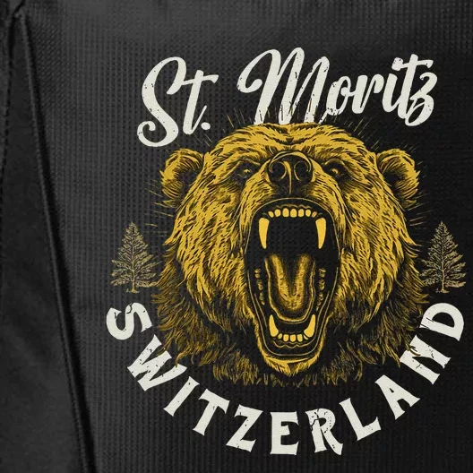 St. Moritz Switzerland Hiking Outdoor Graphic City Backpack