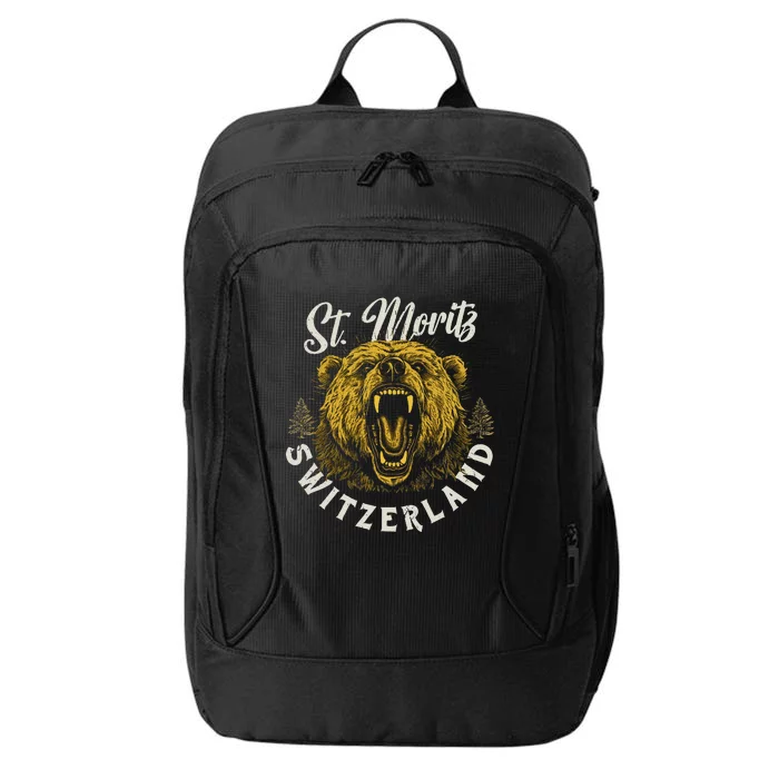 St. Moritz Switzerland Hiking Outdoor Graphic City Backpack