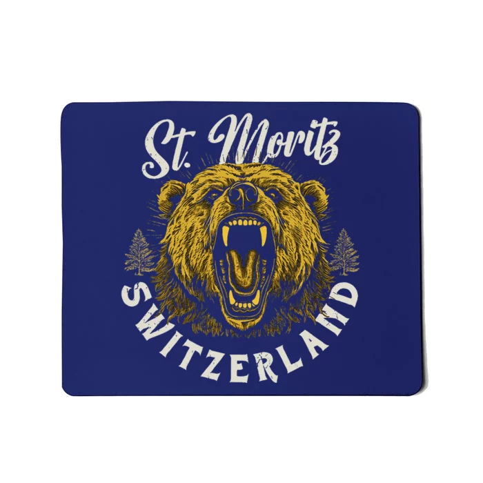 St. Moritz Switzerland Hiking Outdoor Graphic Mousepad