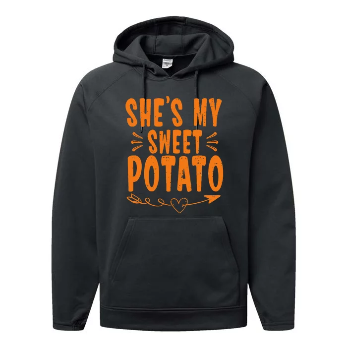 SheS My Sweet Potato I Yam Performance Fleece Hoodie