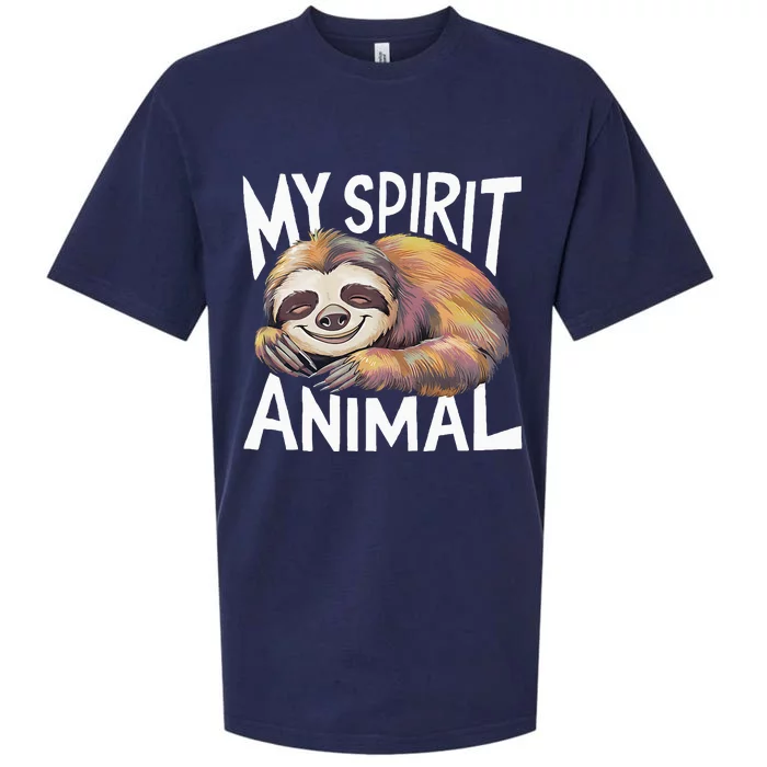 Sloth My Spirit Animal Sueded Cloud Jersey T-Shirt